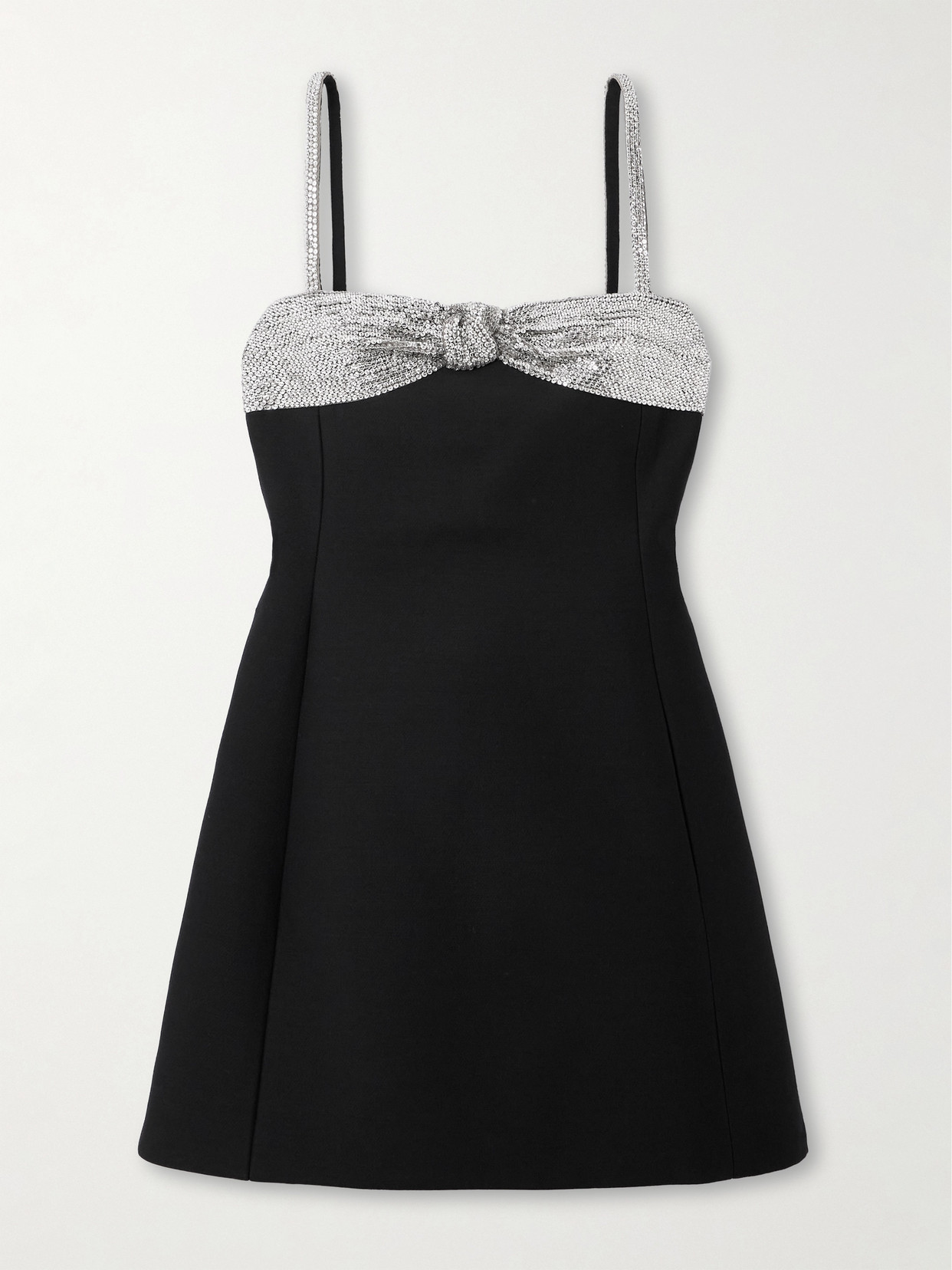 Valentino Garavani - Sequined Crepe Mini Dress - Black