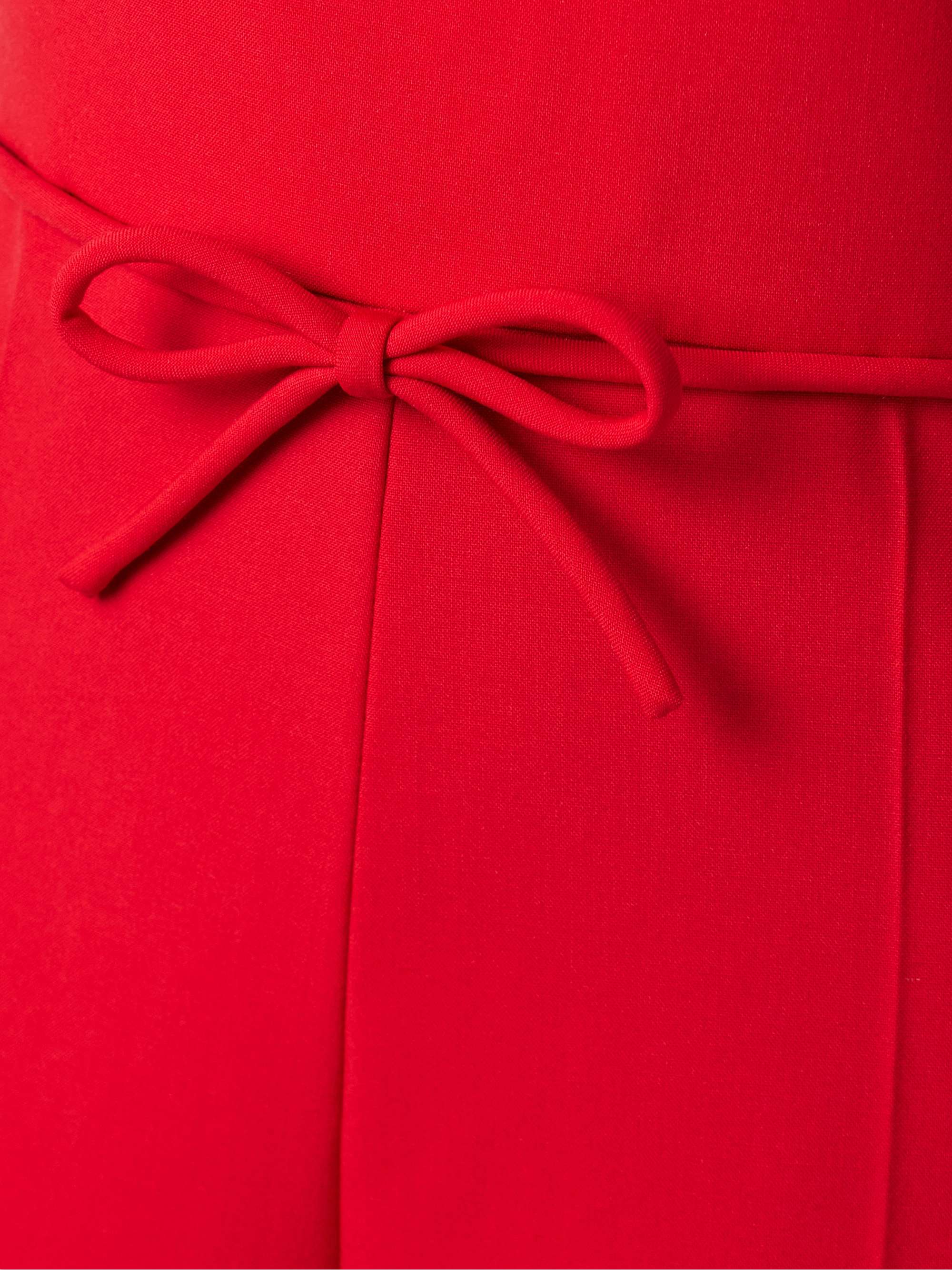 VALENTINO GARAVANI Strapless bow-detailed wool jumpsuit VALENTINO GARAVANI Strapless bow-detailed wool jumpsuit