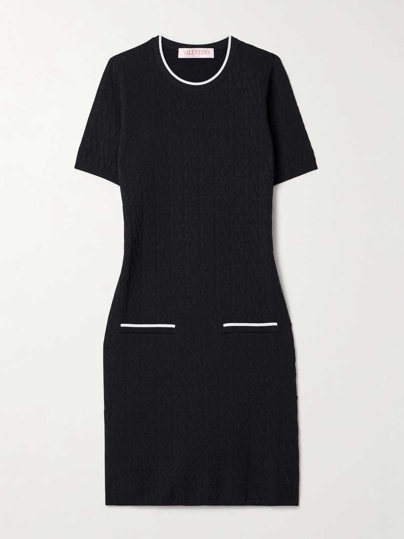 Valentino Garavani Jacquard-knit Mini Dress