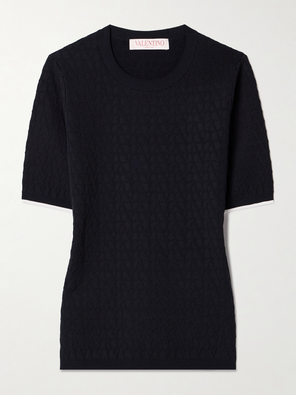 Valentino Garavani - Jacquard-knit Sweater - Navy