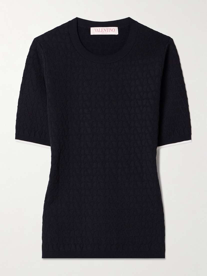 Valentino Garavani Jacquard-knit Sweater