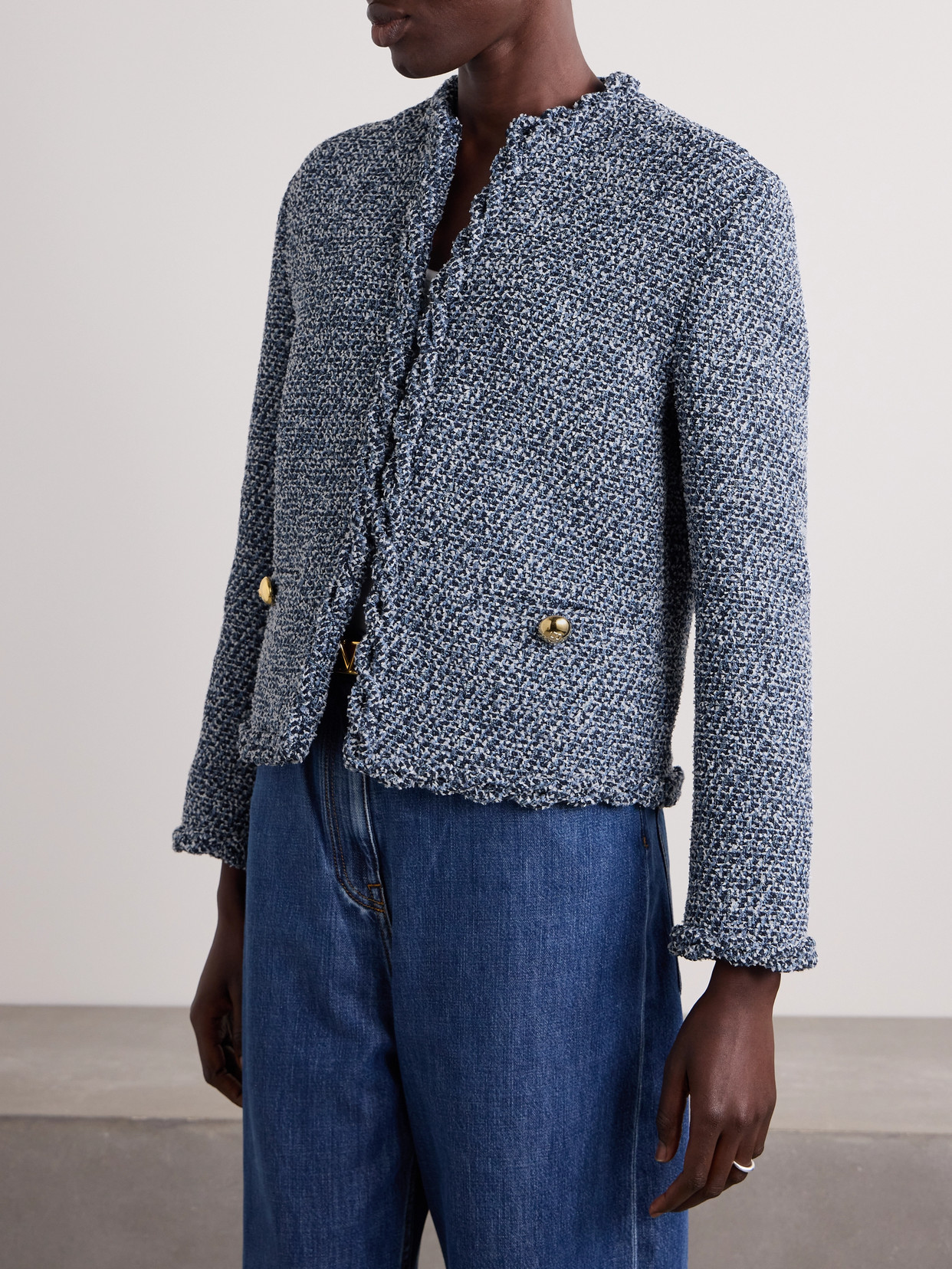 Garavani - Ruffled Tweed Jacket