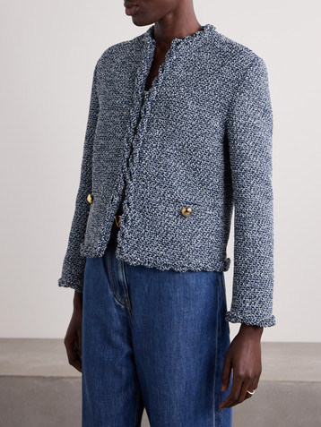 Valentino Garavani Ruffled tweed jacket