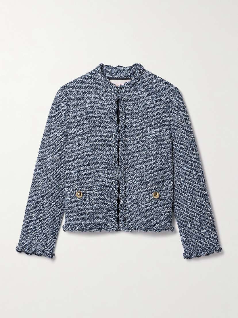 Valentino Garavani Ruffled Tweed Jacket
