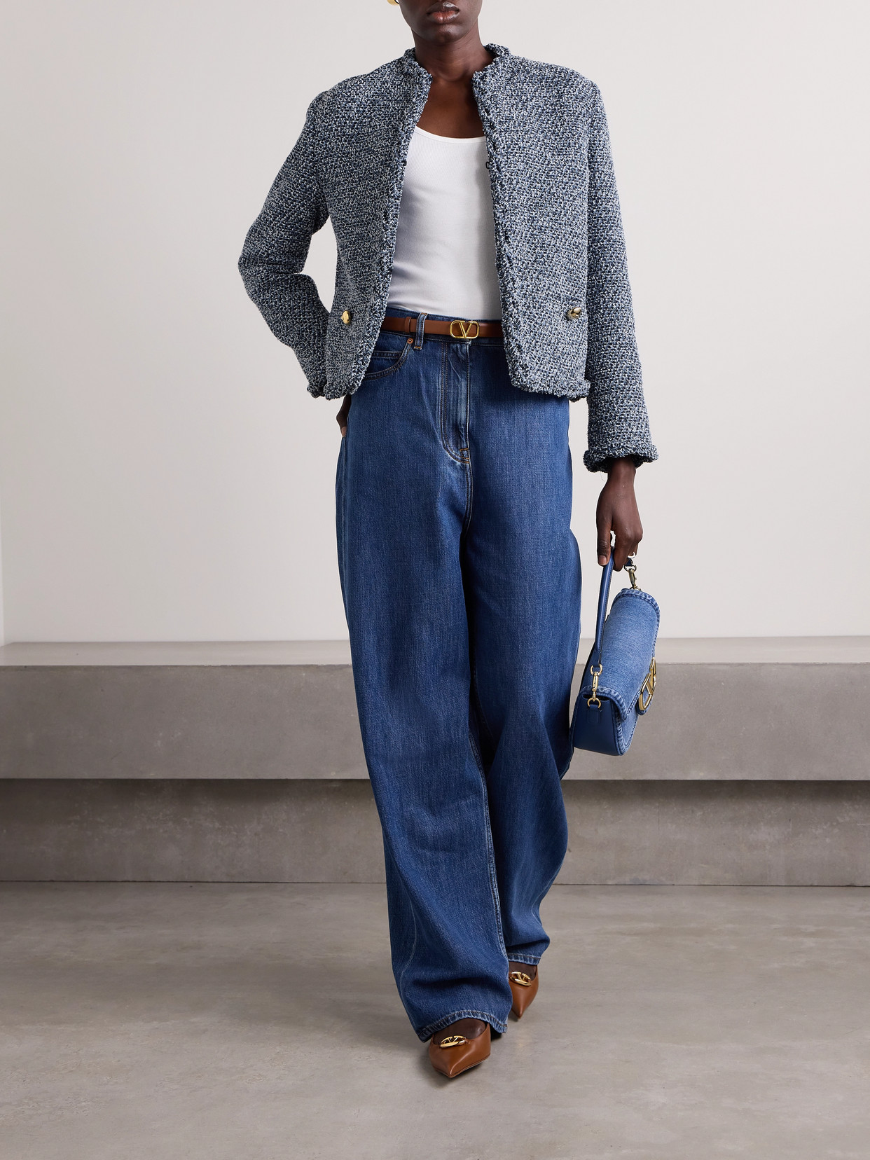Garavani - Ruffled Tweed Jacket