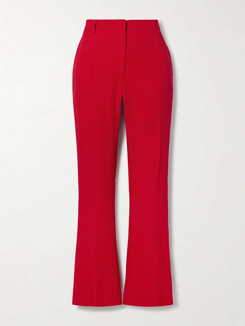 Valentino Garavani Silk-cady Flared Pants