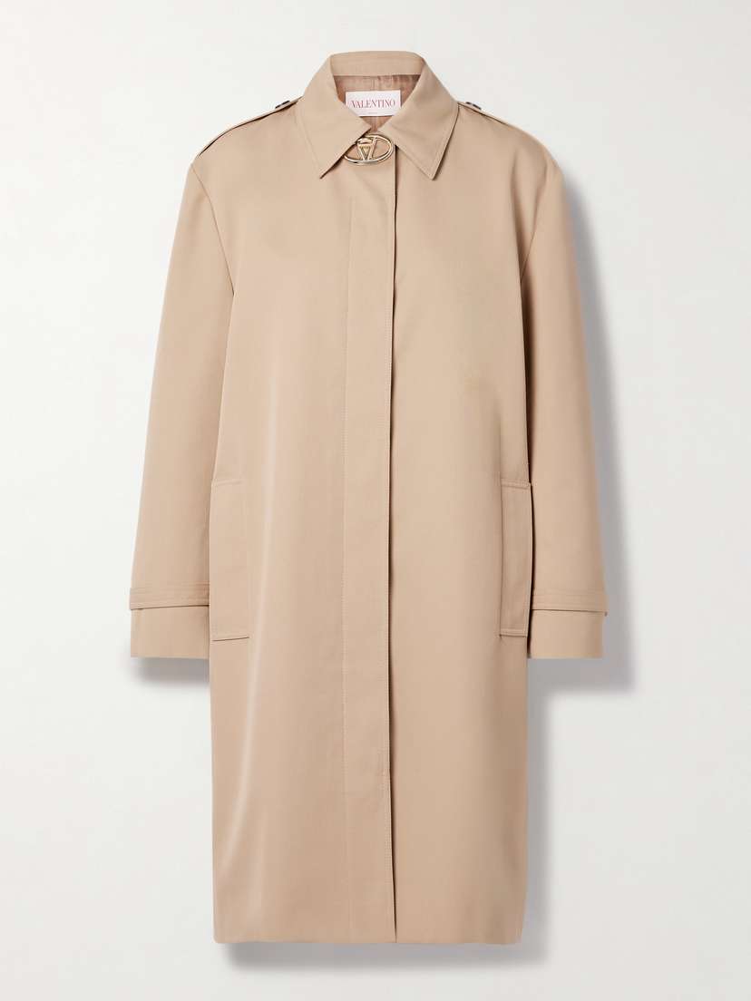 Valentino Garavani Embellished Twill Trench Coat