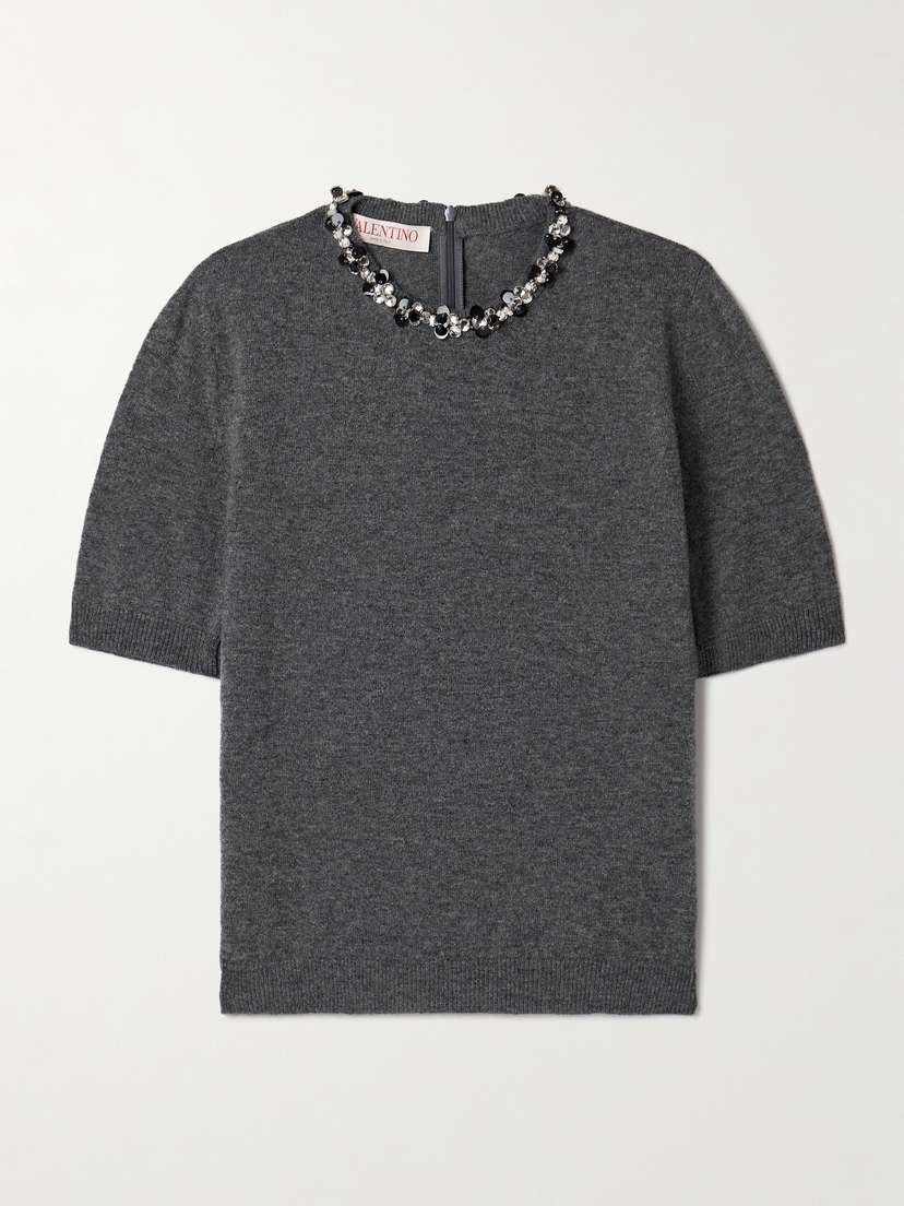 Valentino Garavani Embellished Wool Sweater