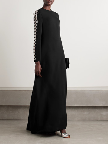 Valentino Garavani Embellished silk-cady gown