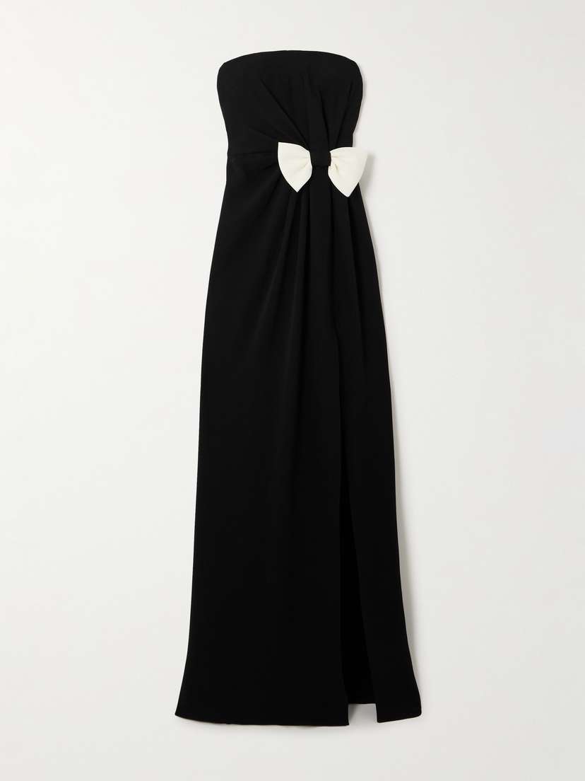 Valentino Garavani Bow-embellished Silk-cady Gown