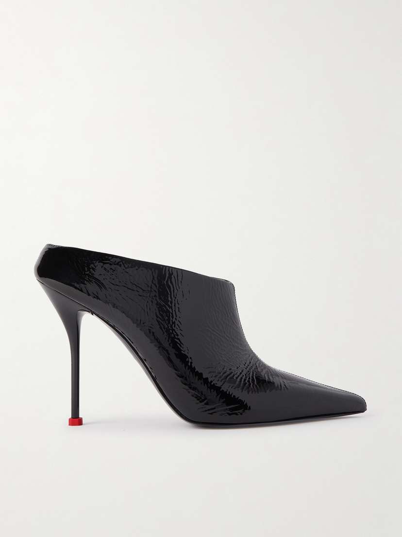 Alexander McQueen Patent-leather Mules - EU 41