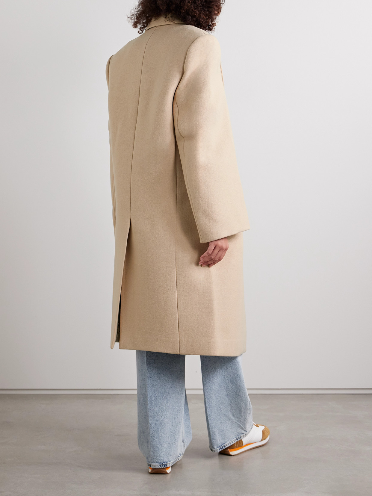 Wardrobe.nyc Beige Hailey Bieber Edition Double-breasted Coat In Neutrals