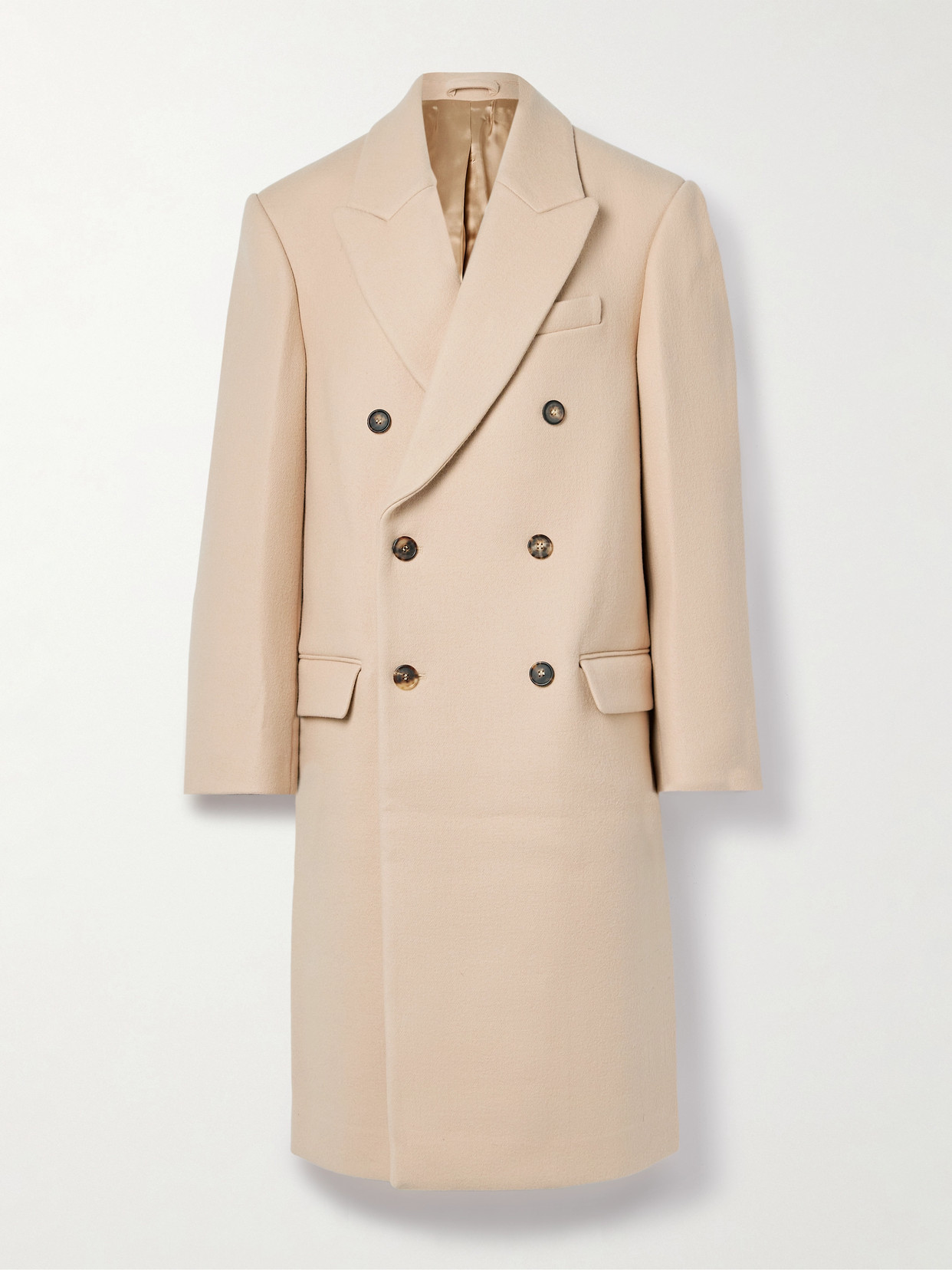 Wardrobe.nyc Beige Hailey Bieber Edition Double-breasted Coat In Neutrals
