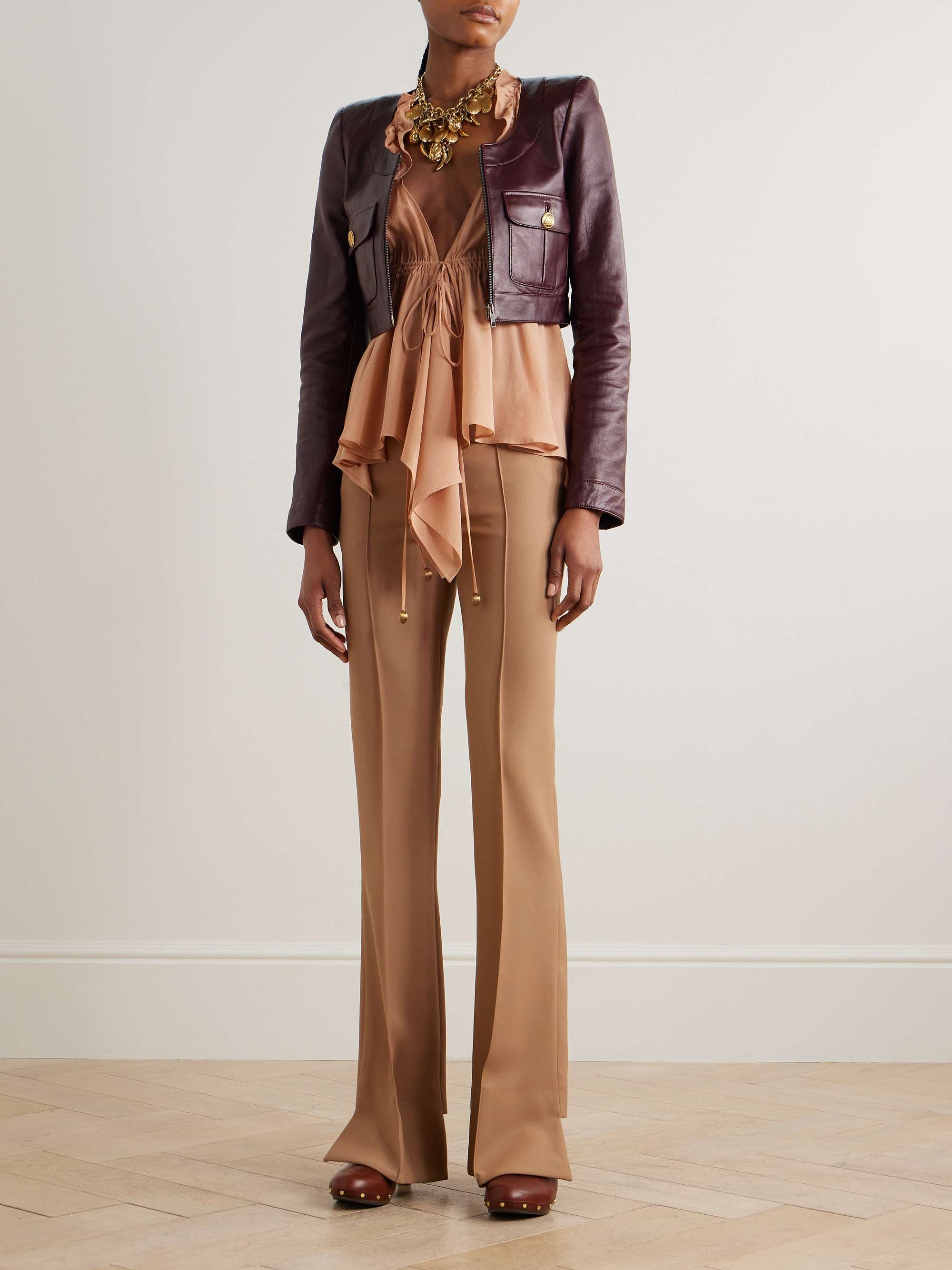 Chloé Boxy Lavallière Blouse In Silk Georgette | Chloé PL