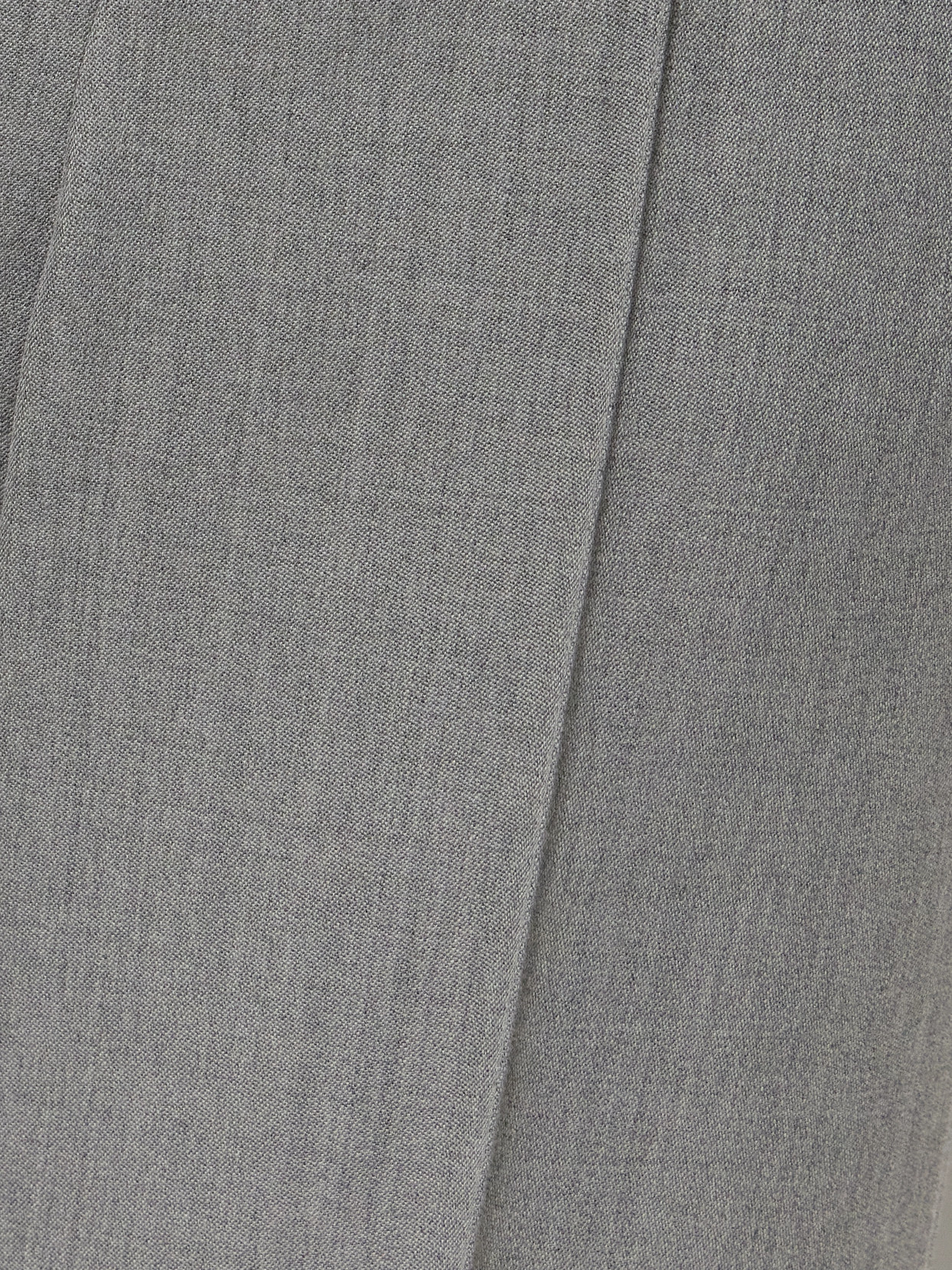Chloé Grain De Poudre Wool Flared Pants In Gray