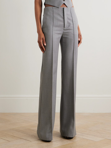 Chloé Grain de poudre wool flared pants