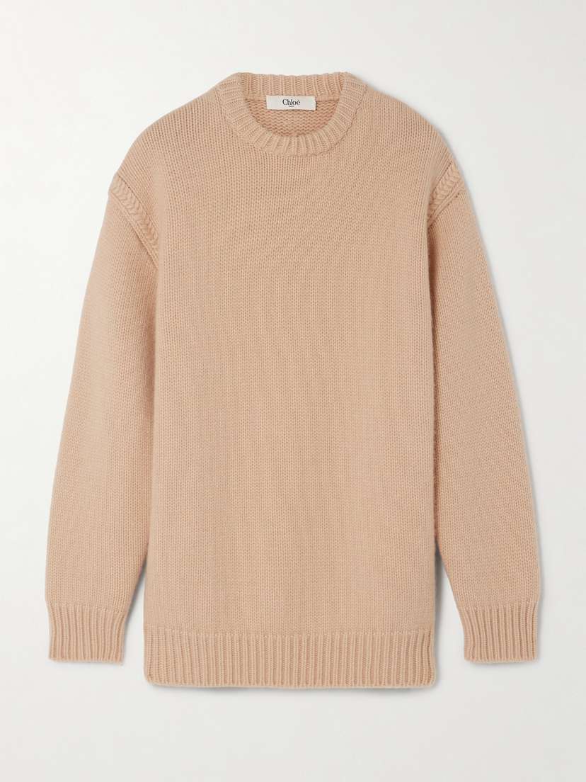 Chloé Cotton And Cashmere-blend Sweater