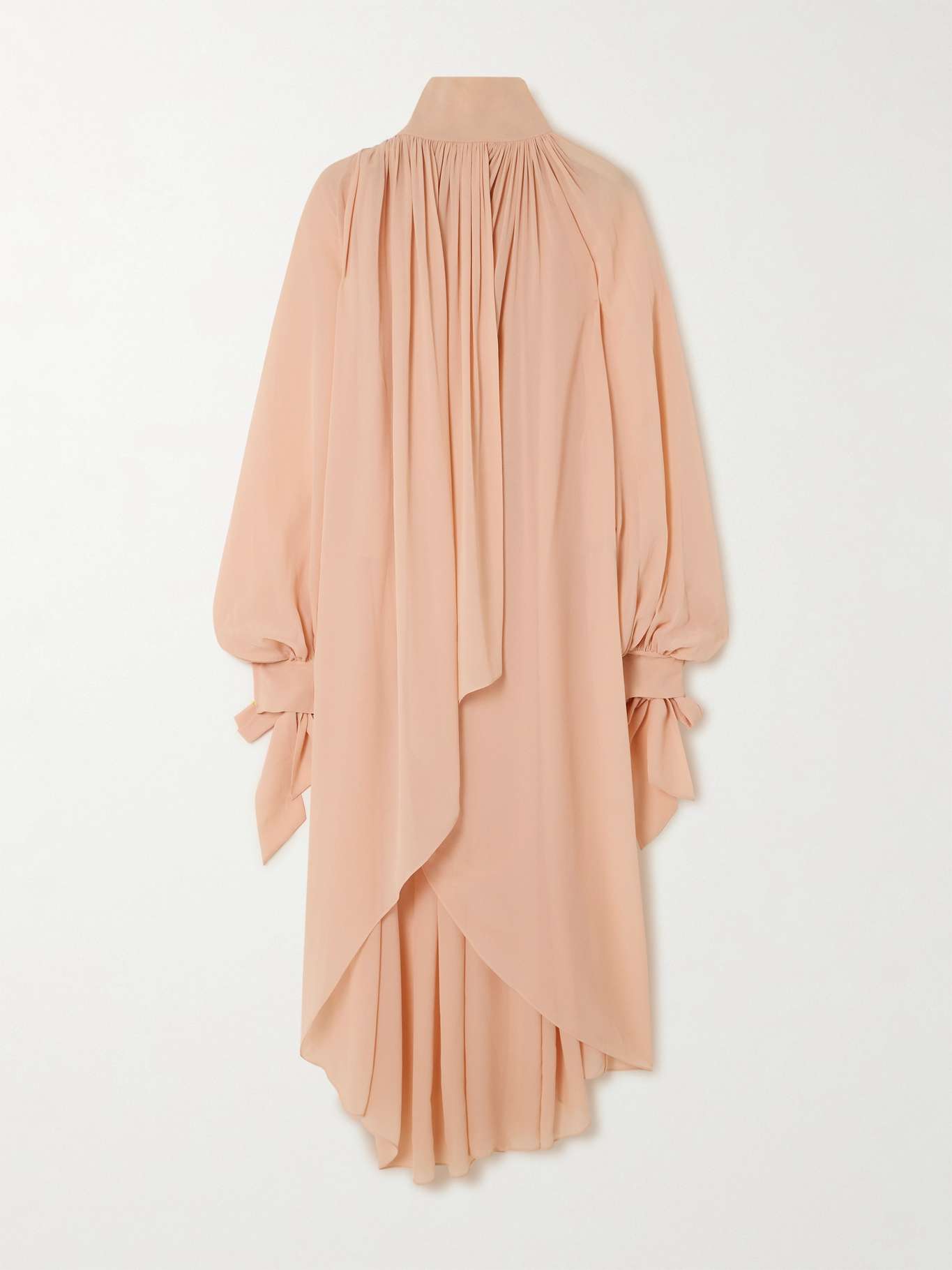Tylena Asymmetric Printed Silk Georgette Dress
