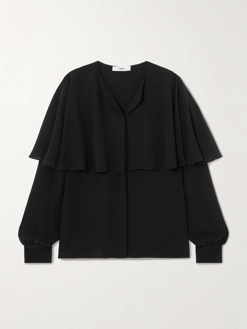 Chloé Layered Silk-georgette Shirt
