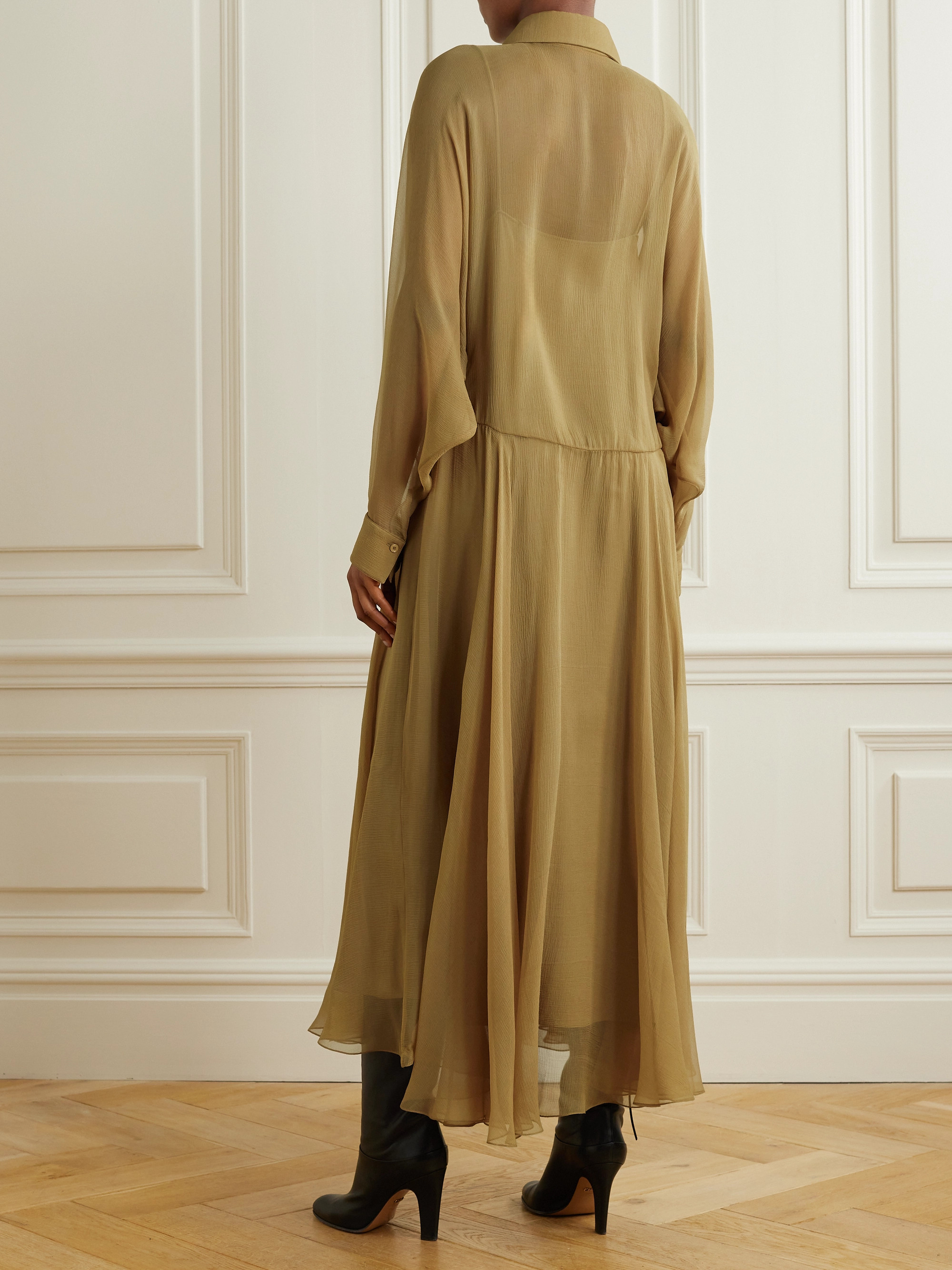 strapless open back dress Arianna One-Shoulder Asymmetrical Pleated Dress main image 1