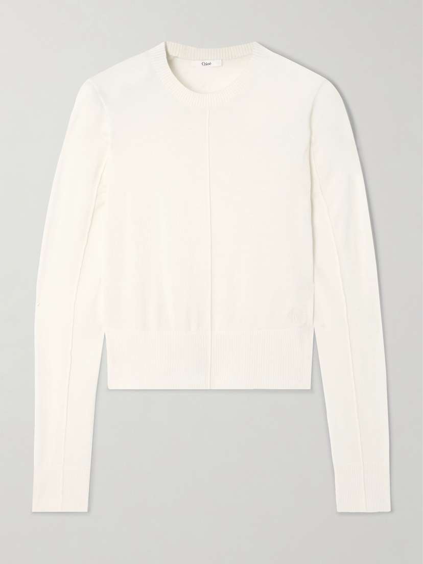 Chloé Embroidered Wool Sweater