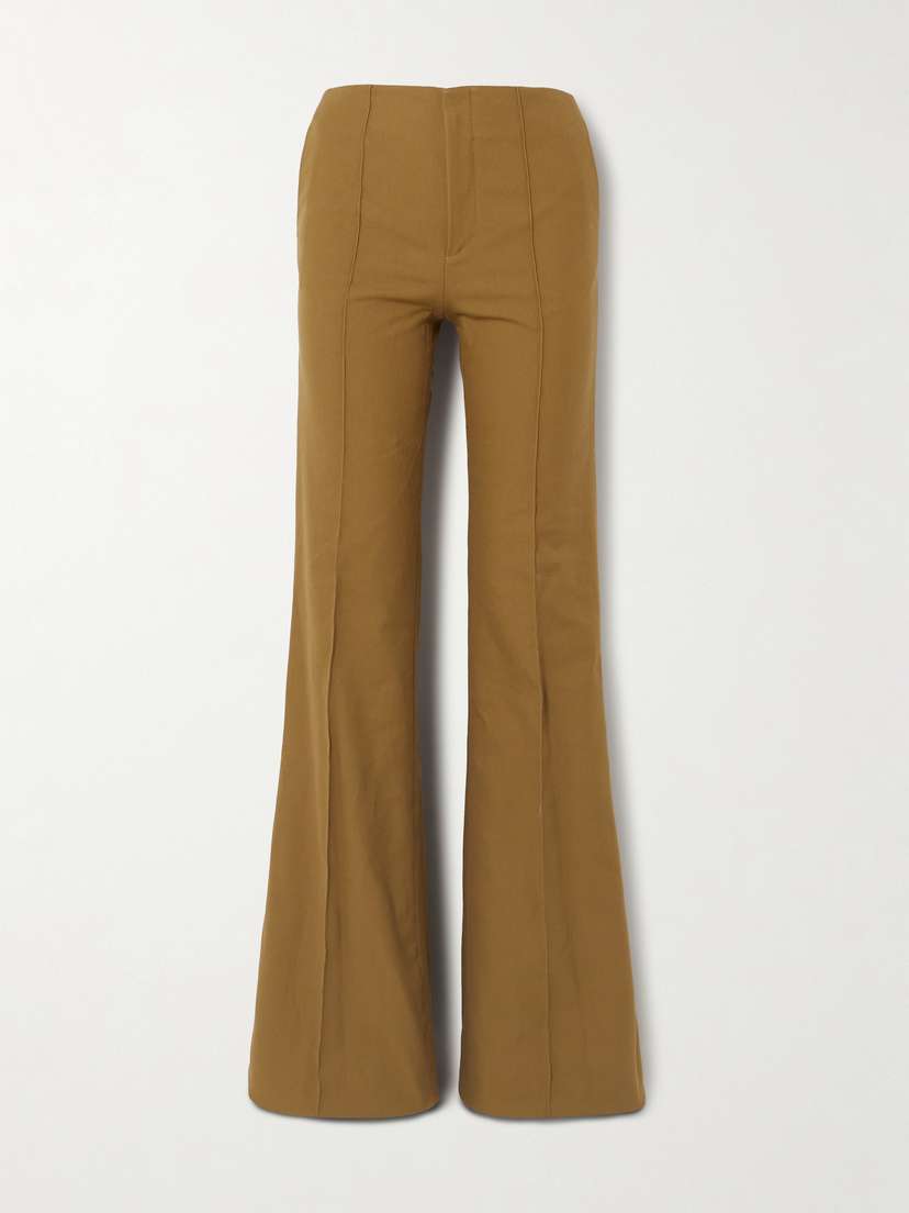 Chloé Cotton-drill Flared Pants