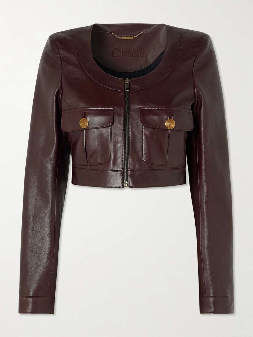 Chloé Cropped Leather Jacket