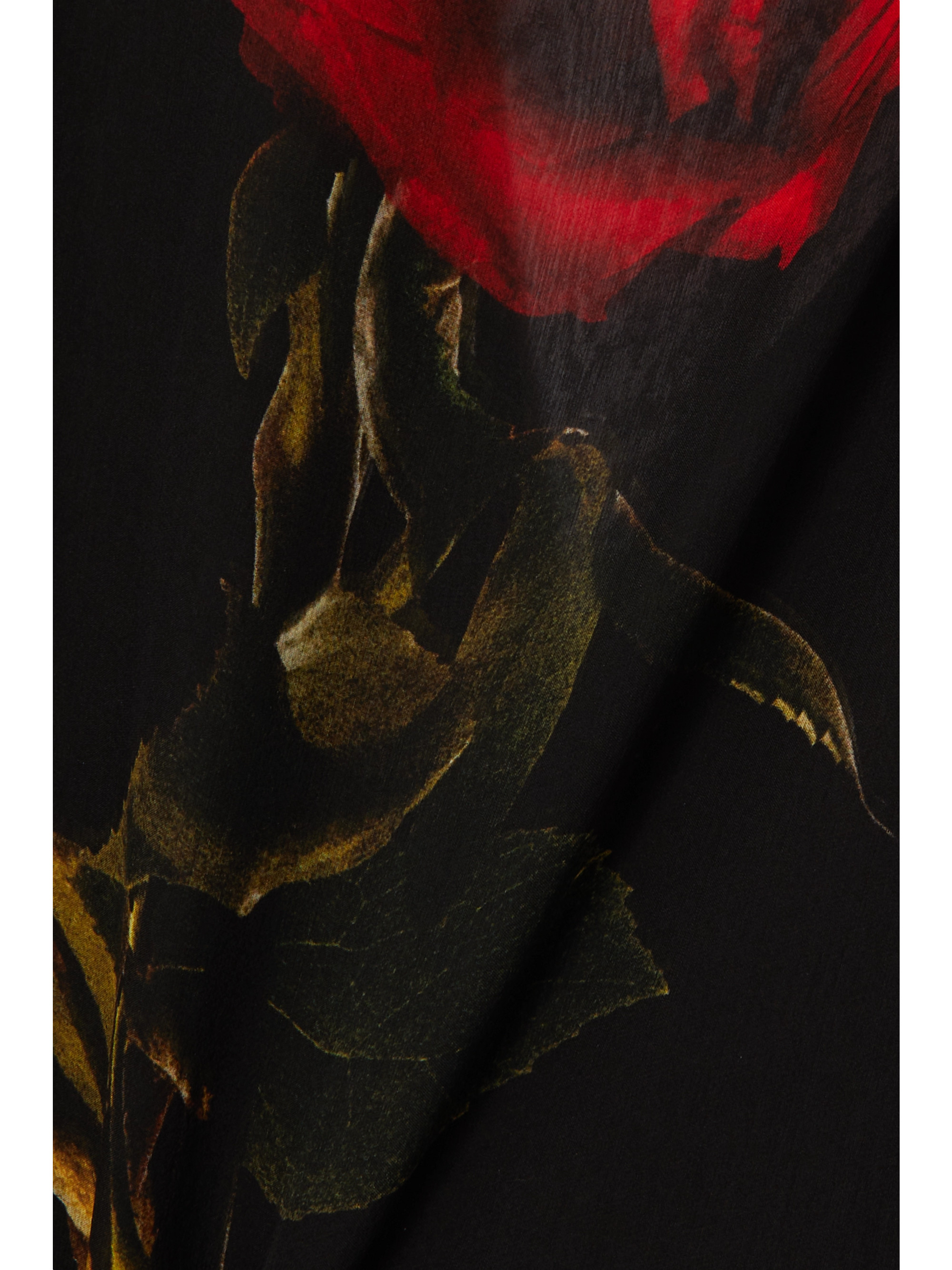 Alexander McQueen Open-back floral-print silk-chiffon maxi dress