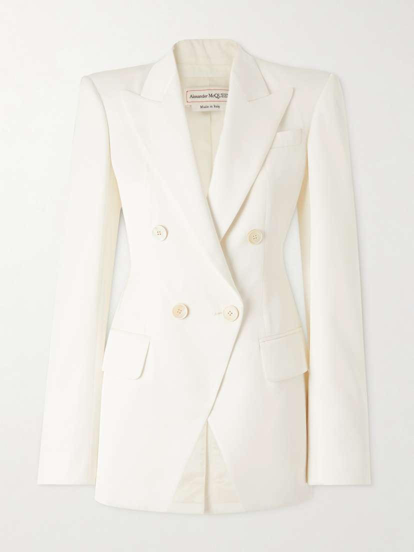 Alexander McQueen Double-breasted Twill Blazer