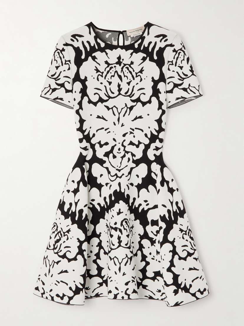 Alexander McQueen Jacquard-knit Mini Dress