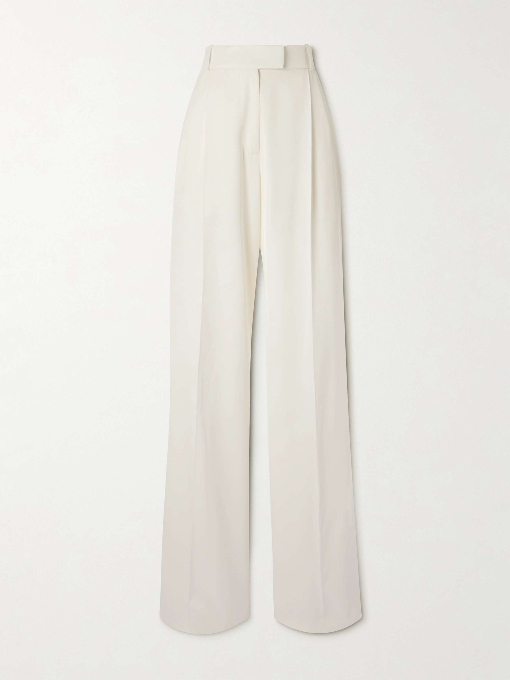 ALEXANDER MCQUEEN Pleated twill wide-leg pants | NET-A-PORTER ALEXANDER MCQUEEN Pleated twill wide-leg pants | NET-A-PORTER