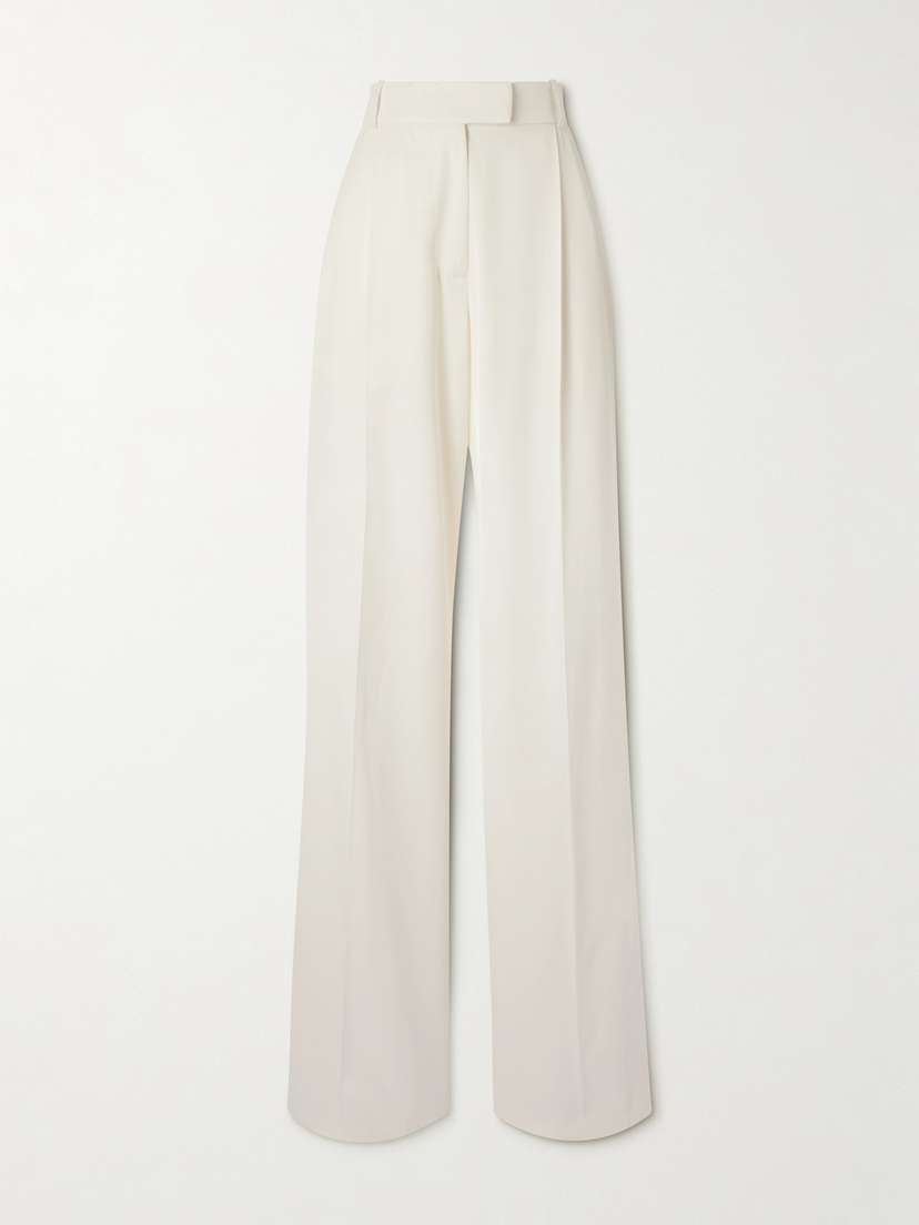 Alexander McQueen Pleated Twill Wide-leg Pants