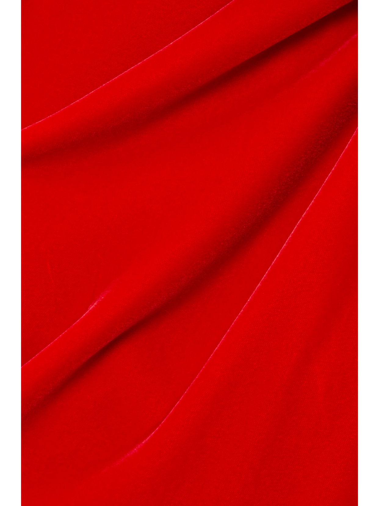 Alexander Mcqueen Open-back Draped Velvet Halterneck Maxi Dress In Red