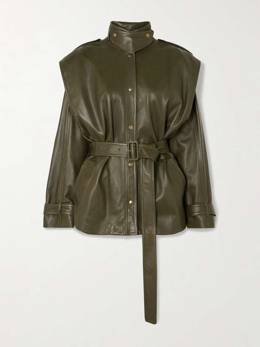 Chloé Belted Leather Jacket