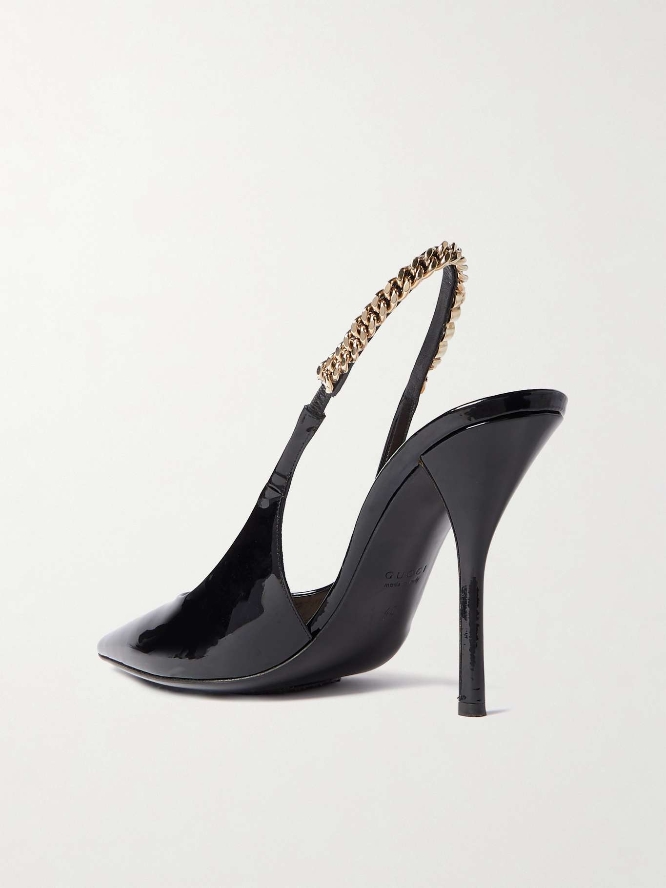 Gucci Women's Signora Leather Écolleté Black