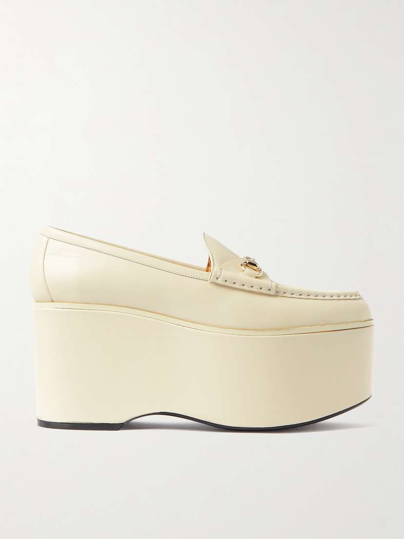 Gucci Horsebit Leather Platform Loafers