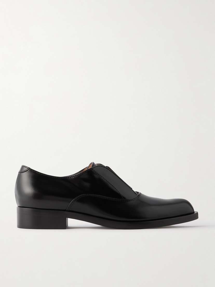 Gianvito Rossi Dover Glossed-leather Loafers