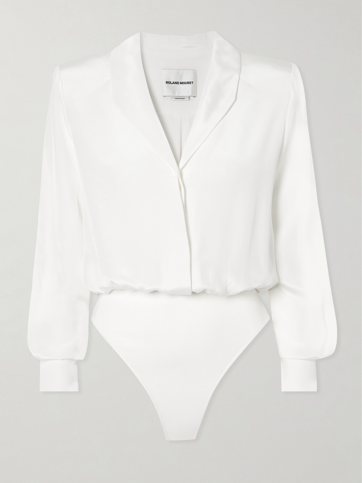 Roland Mouret Long-sleeve Bodysuit In White