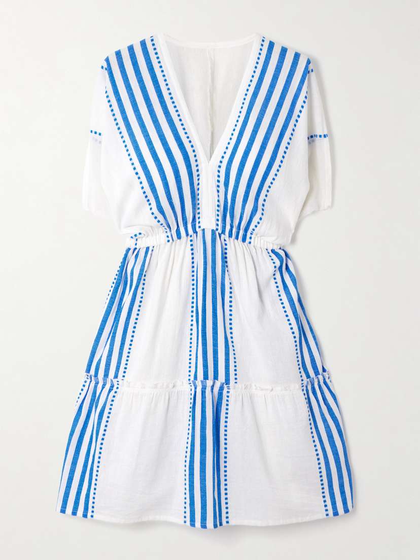 Lemlem Alem Striped Cotton-blend Mini Dress