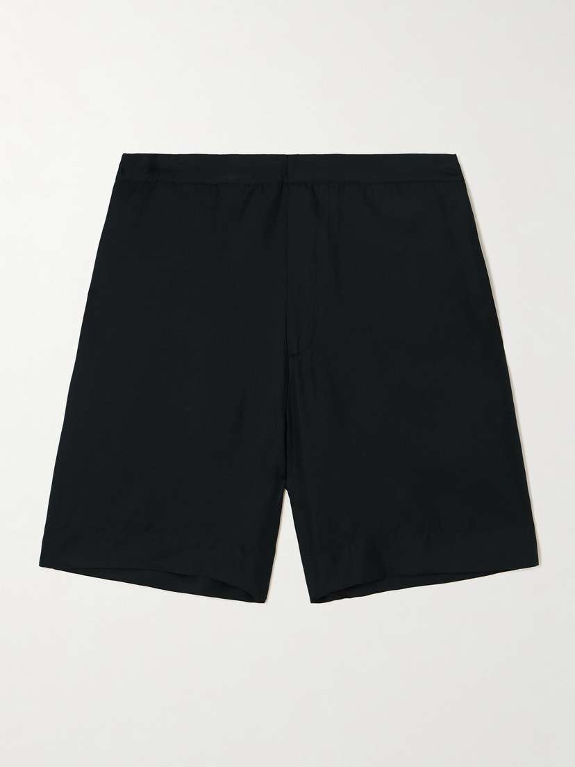 Loulou de Saison Poseidon Silk-twill Shorts