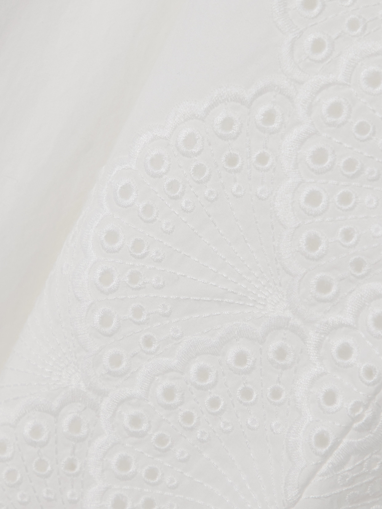 Loulou Studio Dulche Scalloped Broderie Anglaise Cotton-poplin Straight-leg Pants In Ivory