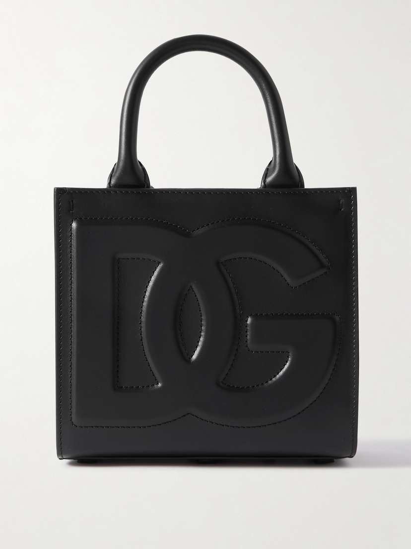 Dolce & Gabbana Daily Small Embossed Leather Tote Bag