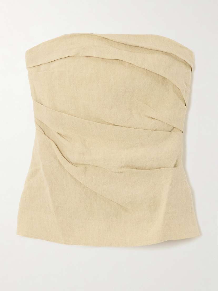 Tove Izel Linen Bandeau Top