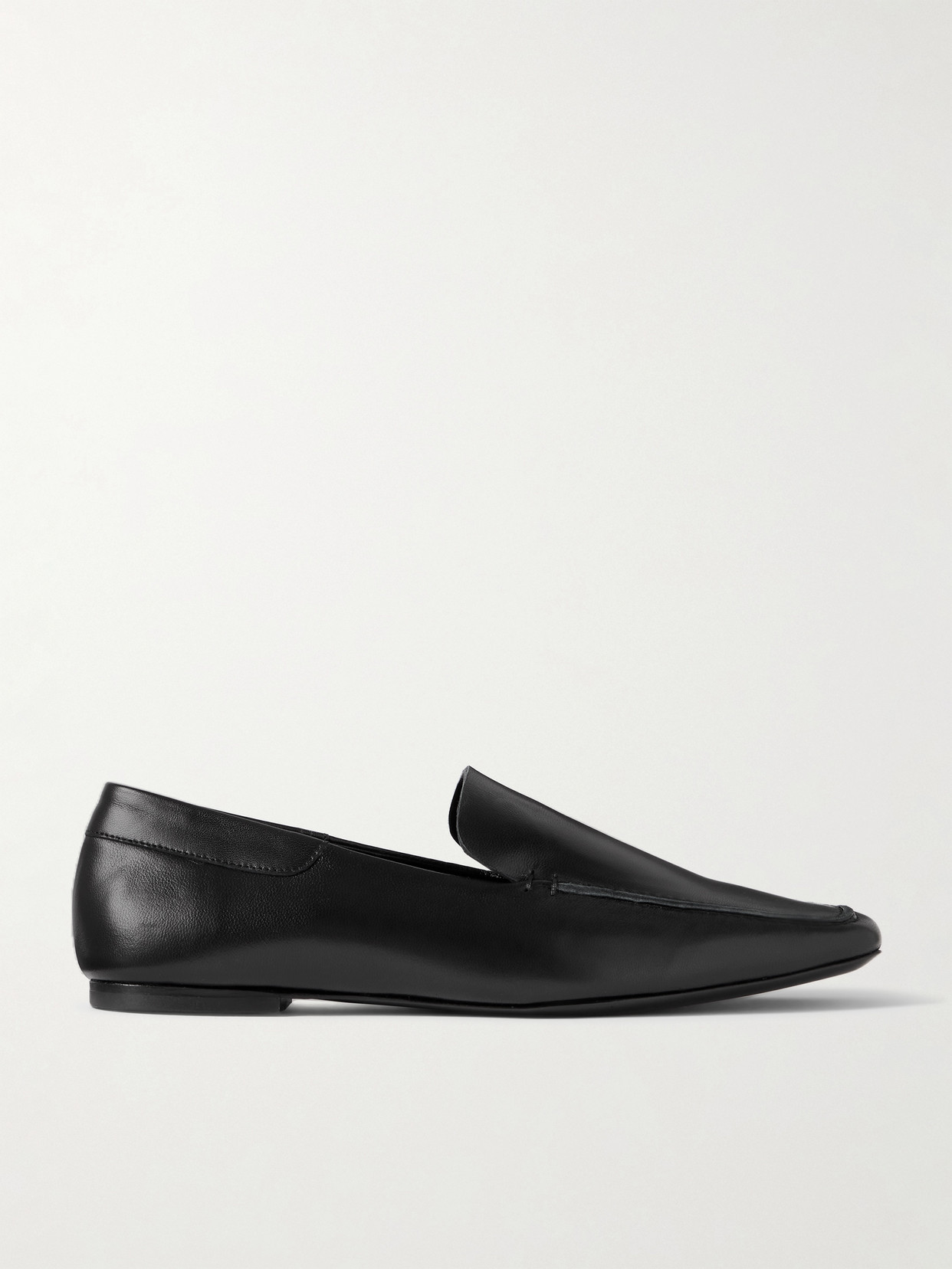 STAUD - Becks Leather Loafers - Black
