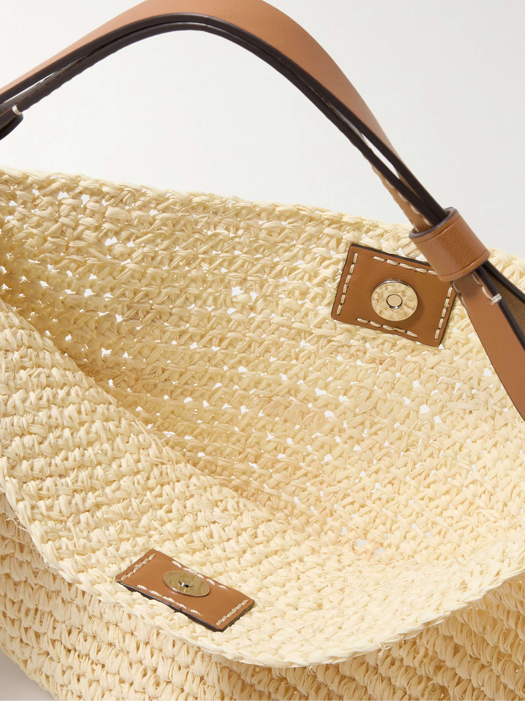 PROENZA SCHOULER WHITE LABEL Minetta leather-trimmed suede tote