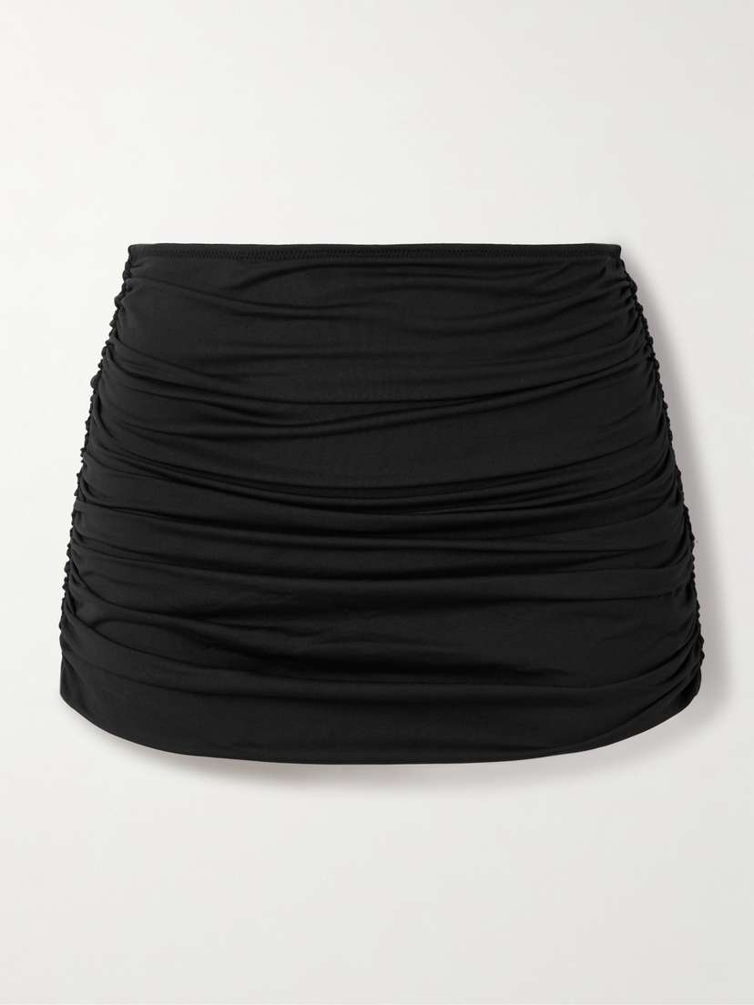 Wardrobe.NYC Layered Ruched Bikini Briefs