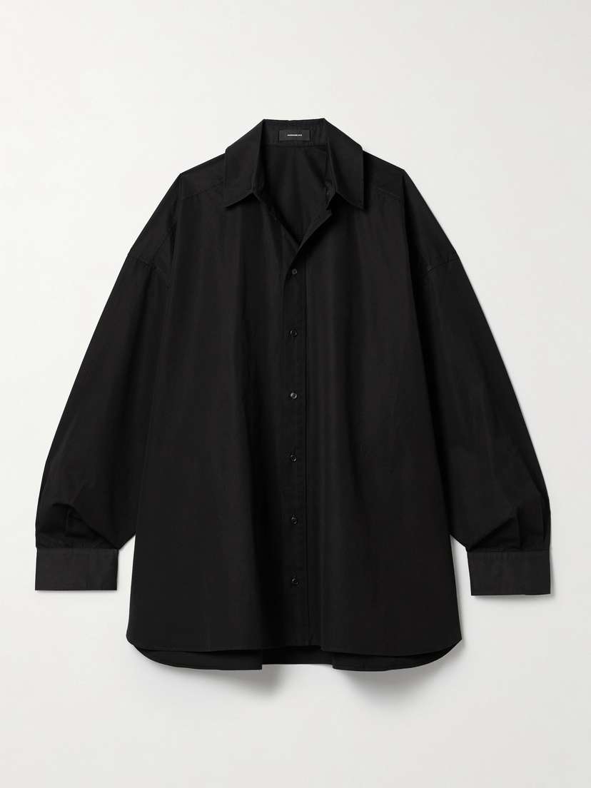 Wardrobe.NYC Oversized Cotton Mini Shirt Dress - x large