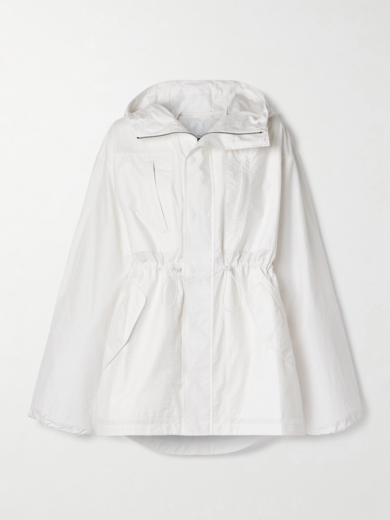 WARDROBE. NYC - Hooded Cotton-blend Shell Jacket - White