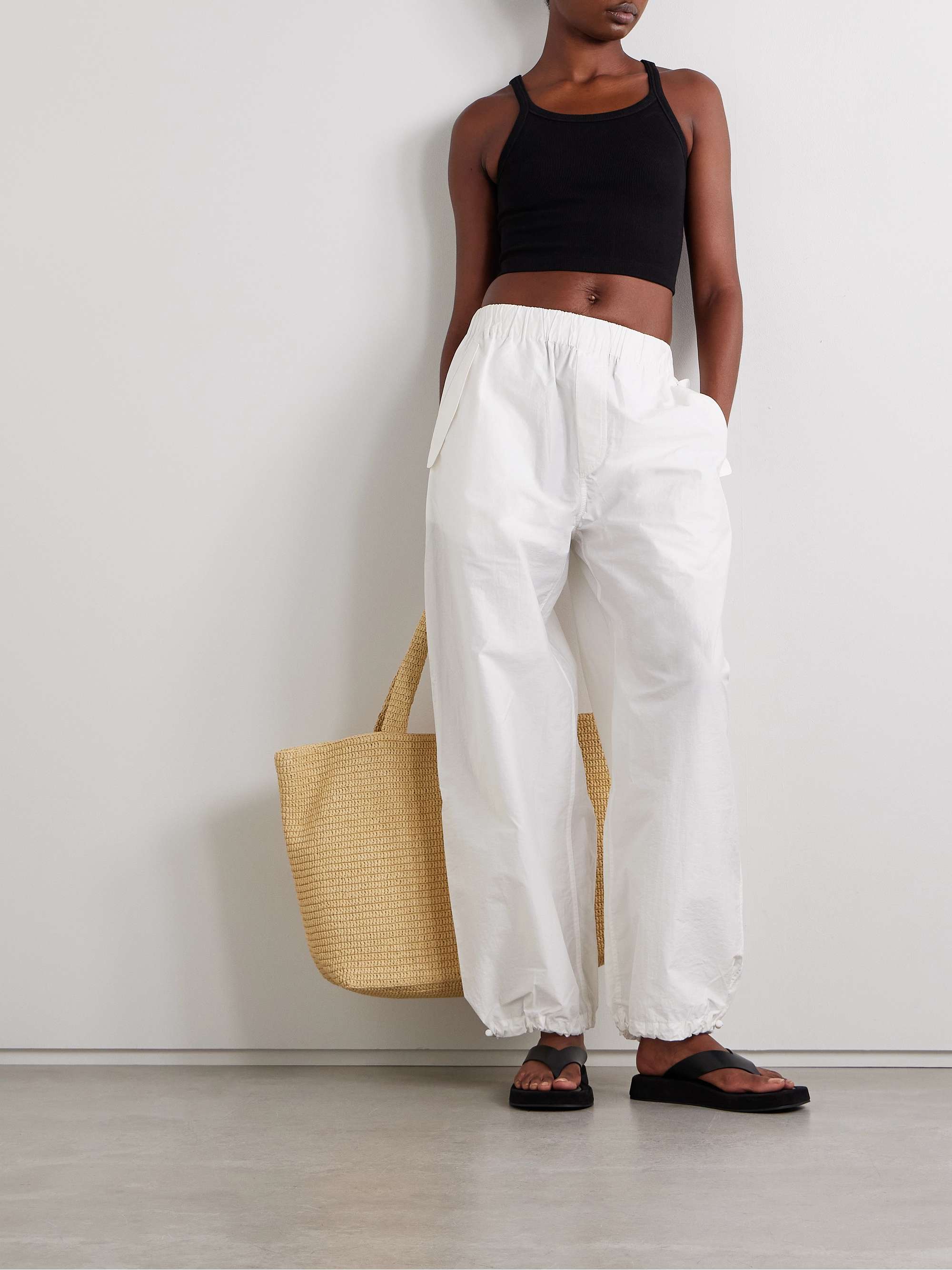 WARDROBE.NYC Beach cotton-blend shell track pants | NET-A-PORTER