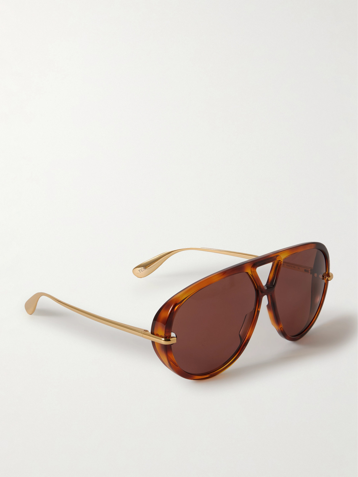Bottega Veneta Drop Oversized Aviator-style Tortoiseshell Recycled-acetate And Gold-tone Sunglasses In Tortoiseshell